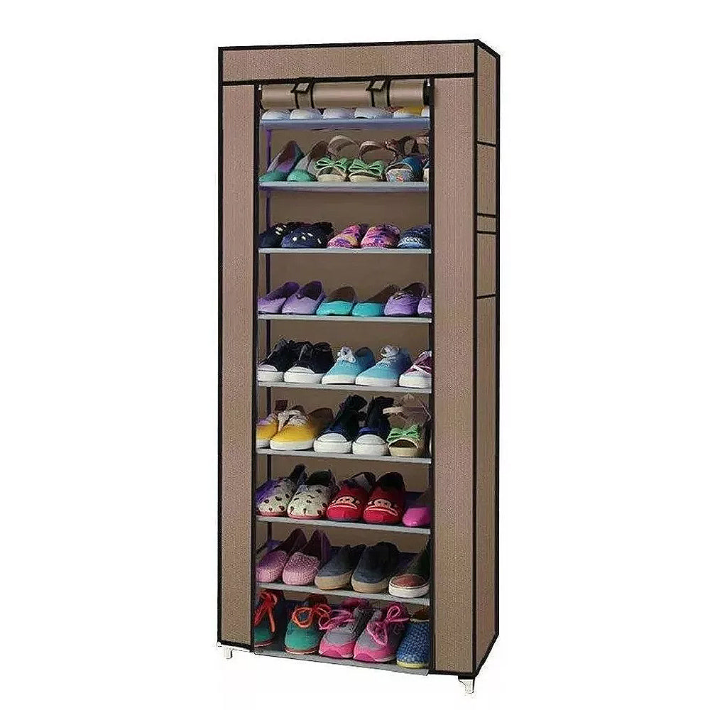 SHOES™ | ORGANIZADOR ZAPATERO 10 NIVELES CON FORRO